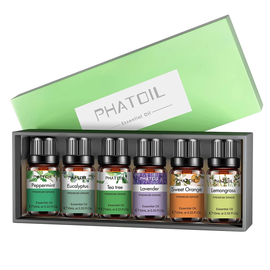PHATOIL zestaw 6 naturalnych olejk ów eterycznych 10 ml