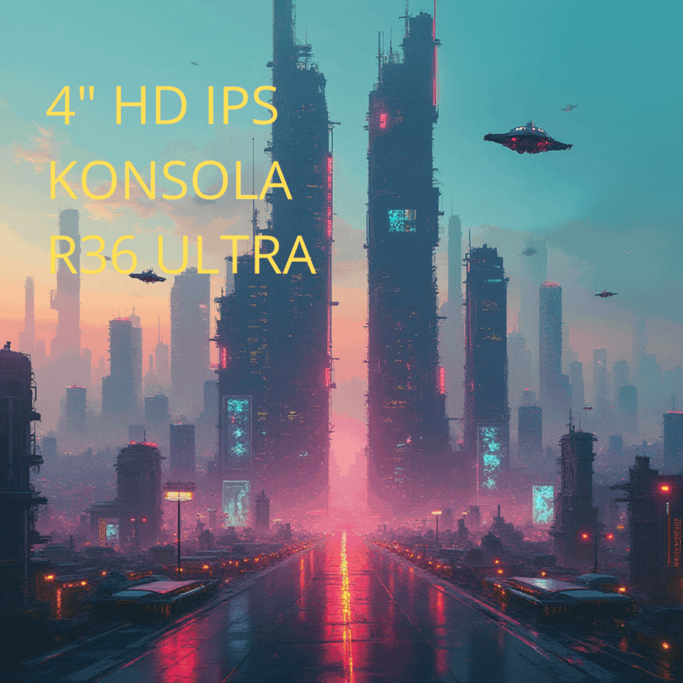Konsola przenośna R36 ULTRA – duży 4" ekran IPS, gotowa do grania, także na prezent.